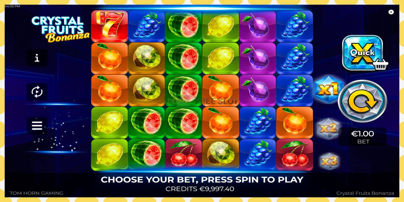 Demo-spor Crystal Fruits Bonanza gratis og uten registrering, bilde - 1