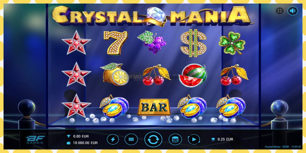 डेमो स्लॉट Crystal Mania विनामूल्य आणि नोंदणीशिवाय, चित्र - १