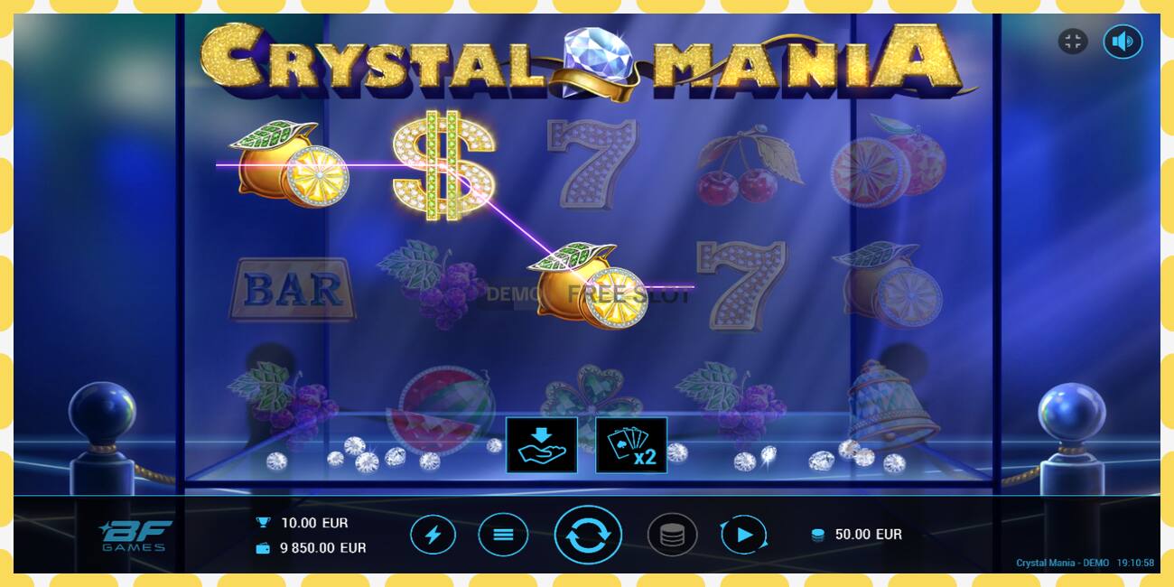 डेमो स्लॉट Crystal Mania विनामूल्य आणि नोंदणीशिवाय, चित्र - १