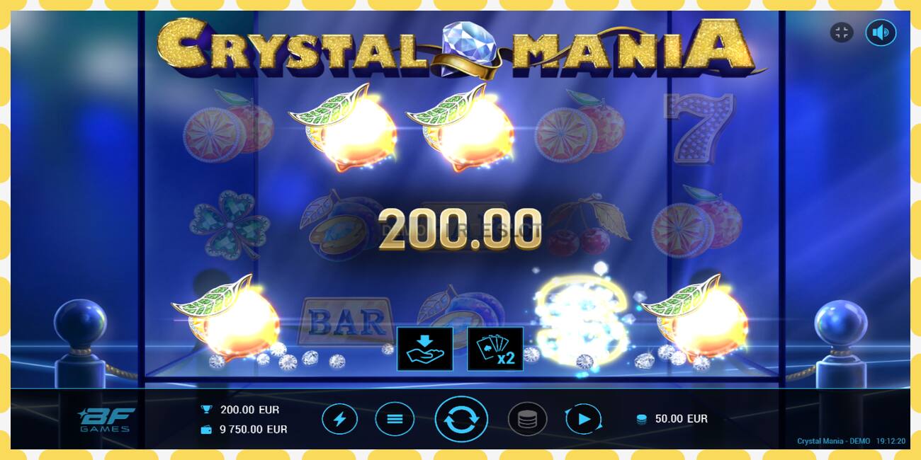 डेमो स्लॉट Crystal Mania विनामूल्य आणि नोंदणीशिवाय, चित्र - १