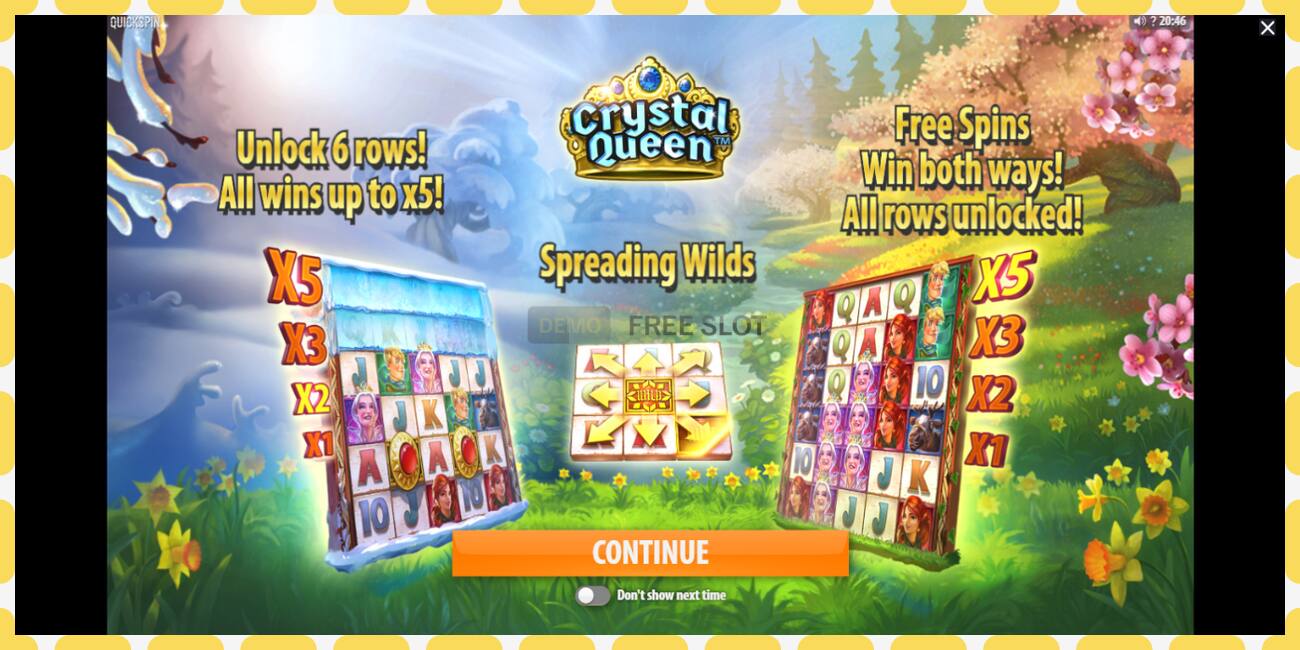 Υποδοχή επίδειξης Crystal Queen δωρεάν και χωρίς εγγραφή, εικόνα - 1