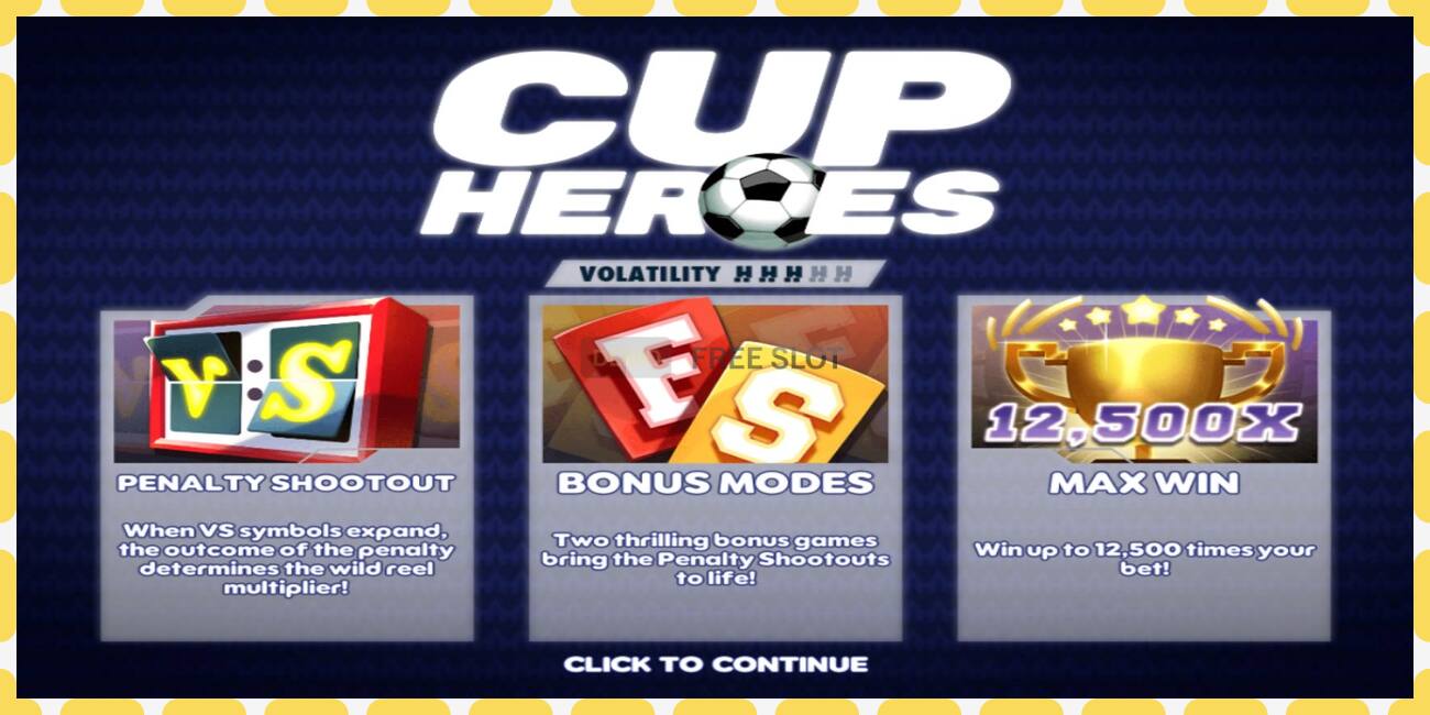 Demo slot Cup Heroes free and without registration, picture - 1