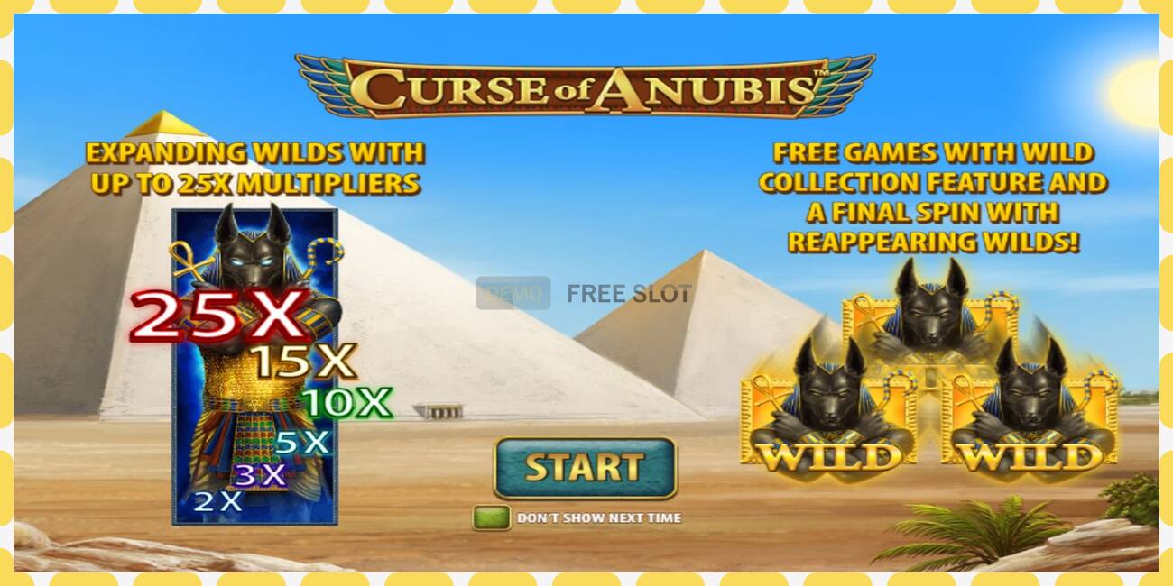 Demo slot Curse of Anubis free and without registration, picture - 1