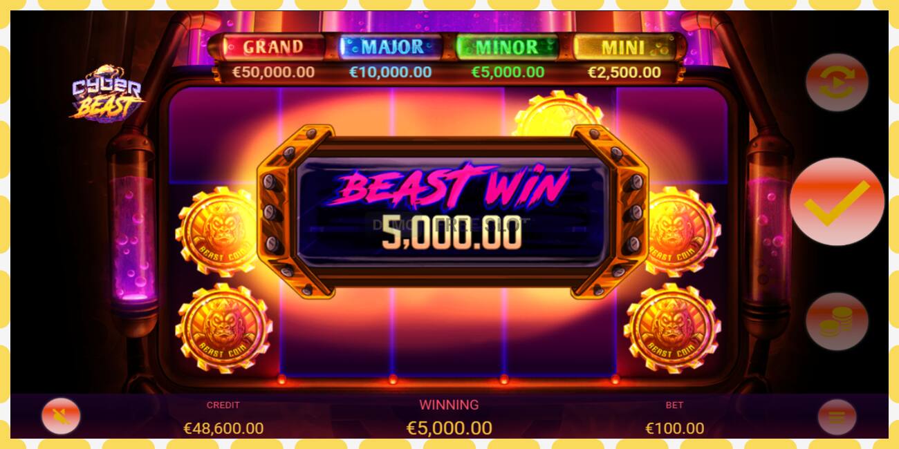 Slot de demonstração Cyber Beast grátis e sem registro, foto - 1