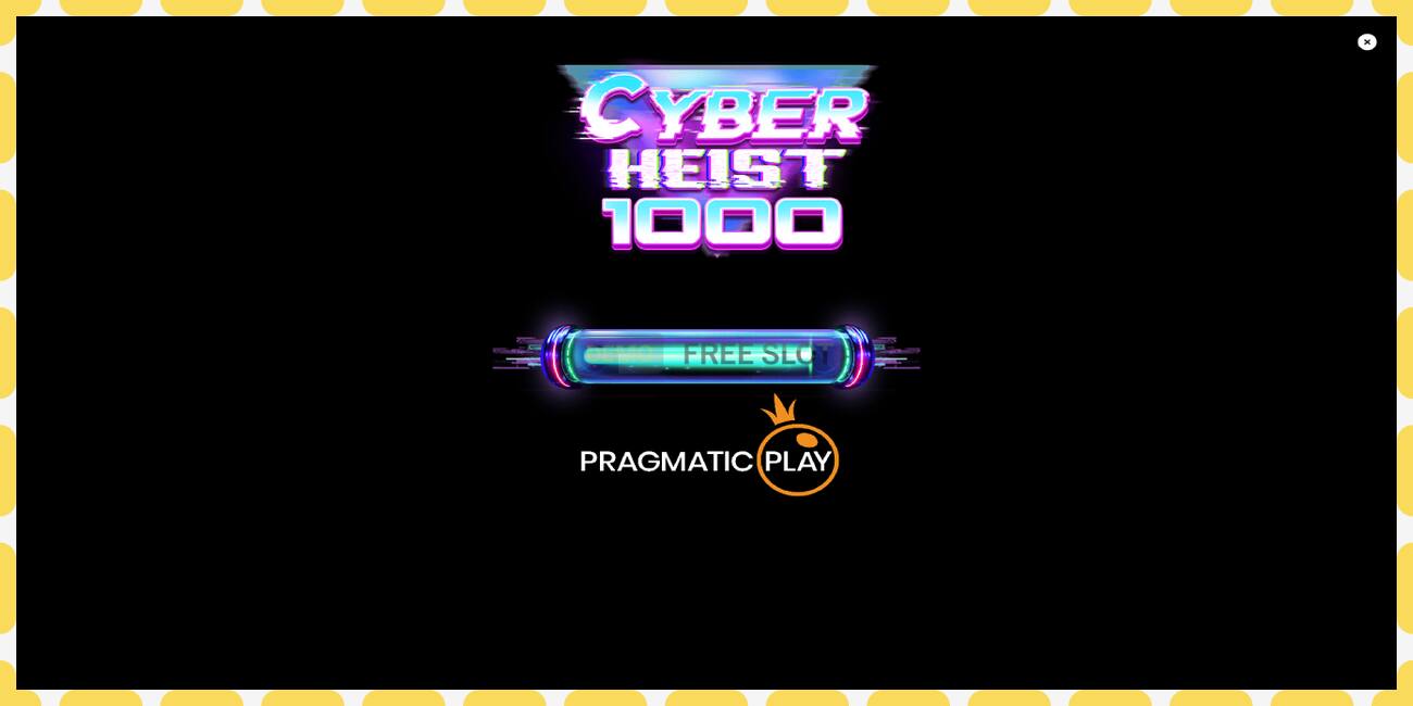 Demo slot Cyber Heist 1000 free and without registration, picture - 1