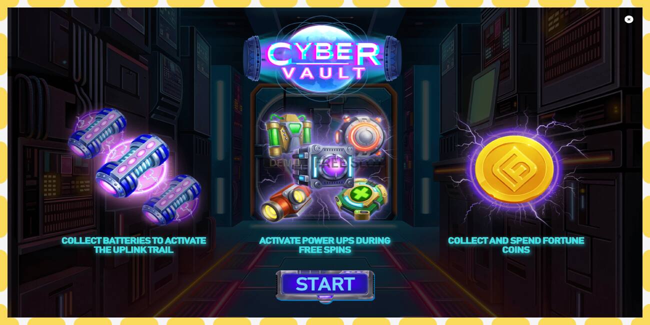 Demo slot Cyber Vault ingyenes és regisztráció nélkül, kép - 1