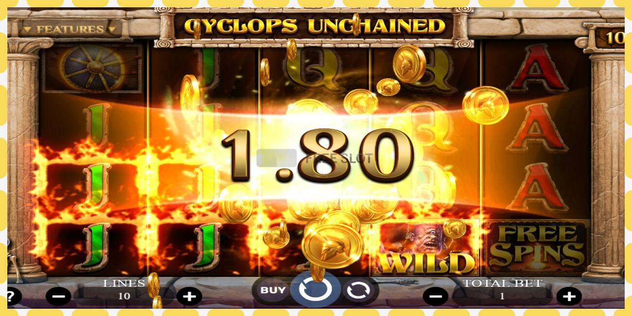 Demo slot Cyclops Unchained ingyenes és regisztráció nélkül, kép - 1