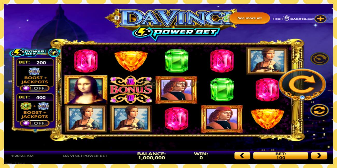 Demo slot Da Vinci Power Bet free and without registration, picture - 1