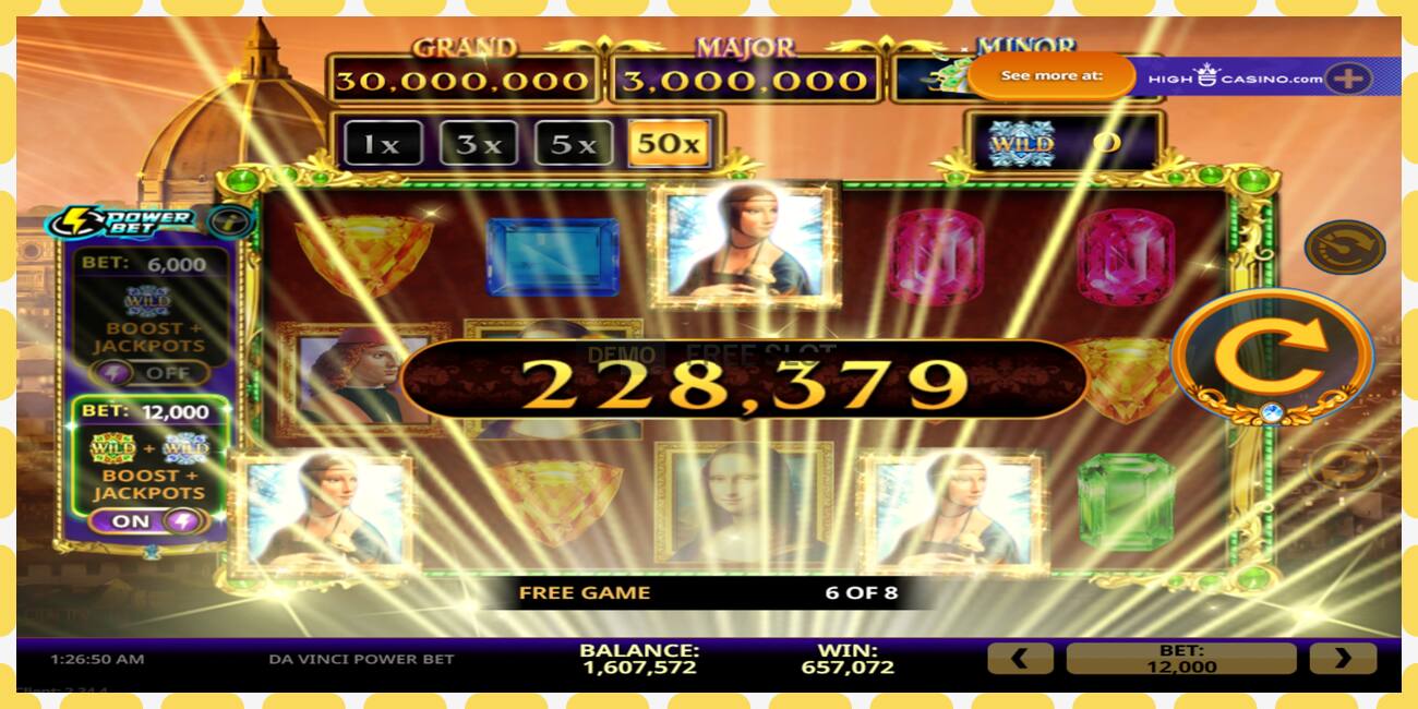 Demo slot Da Vinci Power Bet free and without registration, picture - 1