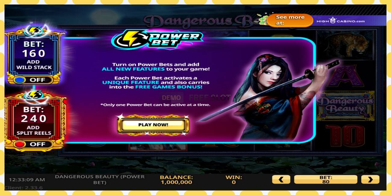 Demo slot Dangerous Beauty Power Bet free and without registration, picture - 1