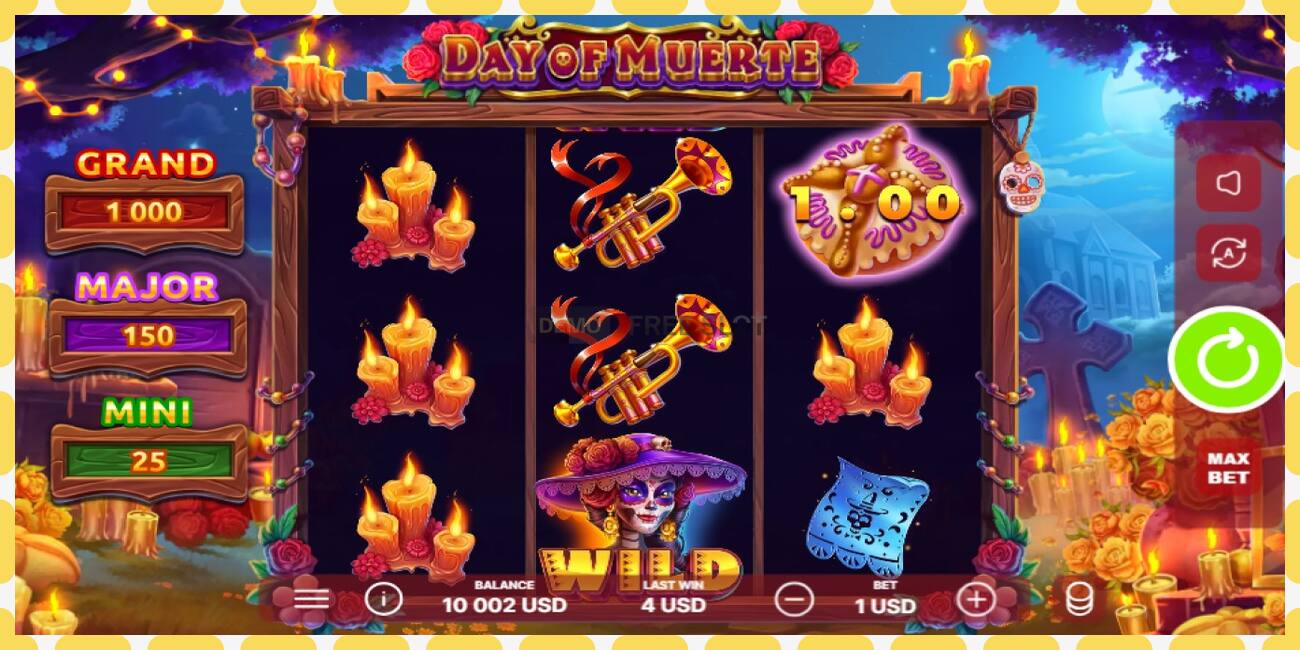 Demo slot Day of Muerte free and without registration, picture - 1