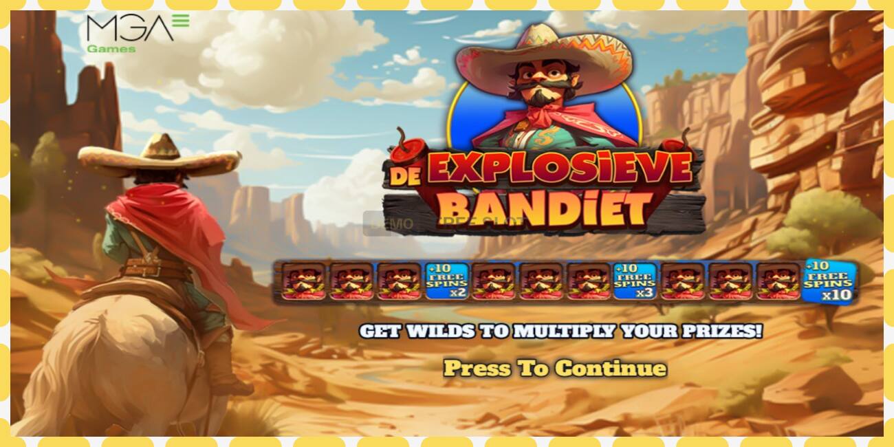 Demo slot De Explosieve Bandiet free and without registration, picture - 1