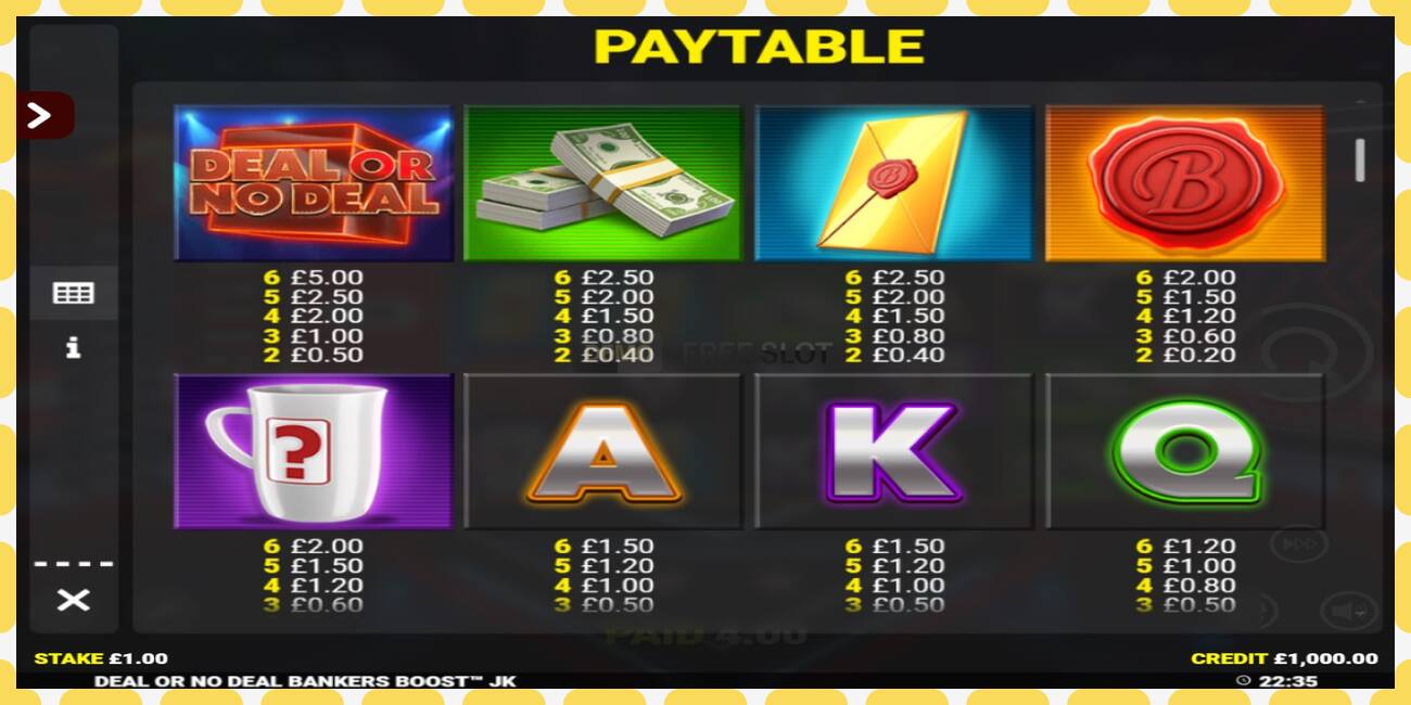 Demo slot Deal or No Deal Bankers Boost Jackpot King free and without registration, picture - 1