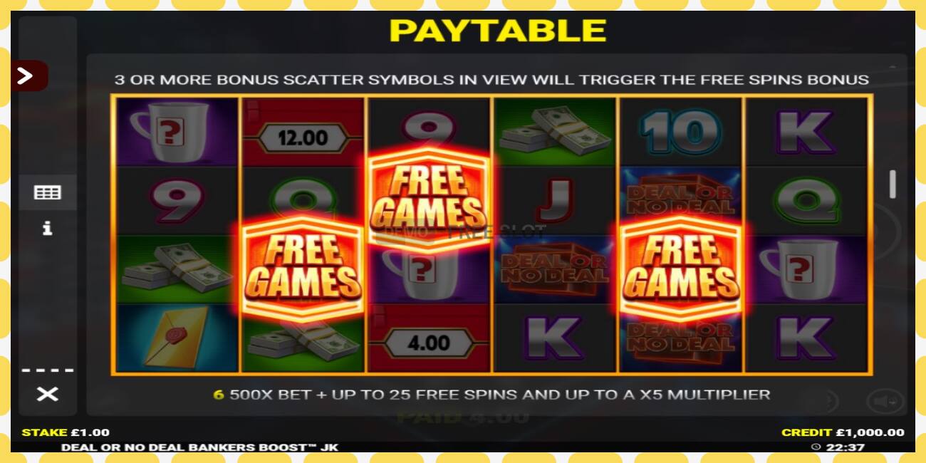 Demo slot Deal or No Deal Bankers Boost Jackpot King free and without registration, picture - 1