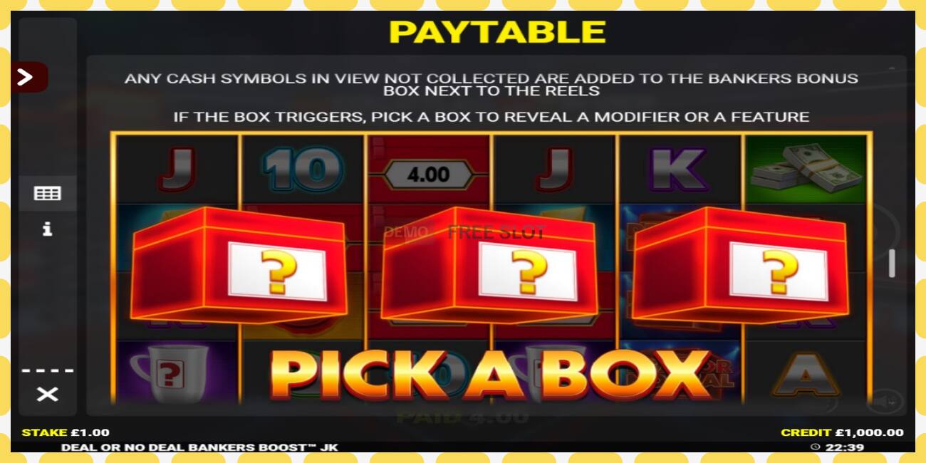 Demo slot Deal or No Deal Bankers Boost Jackpot King free and without registration, picture - 1