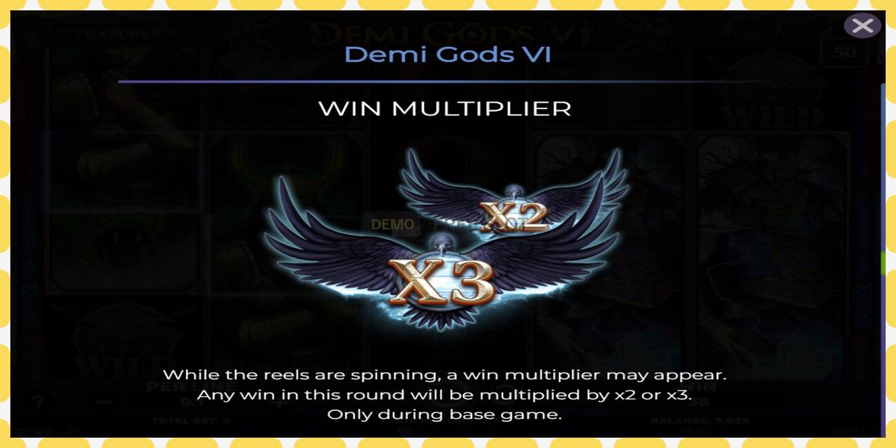 Demo slot Demi Gods 6 free and without registration, picture - 1