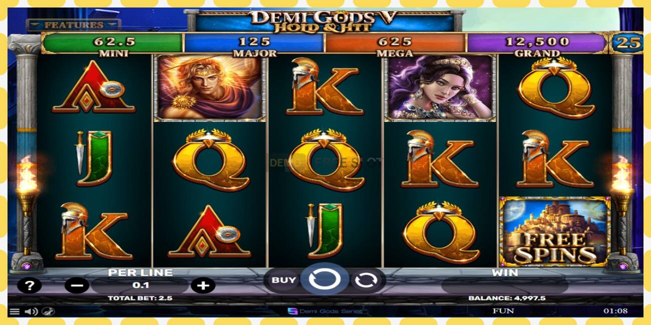 Demo slot Demi Gods V Hold & Hit free and without registration, picture - 1