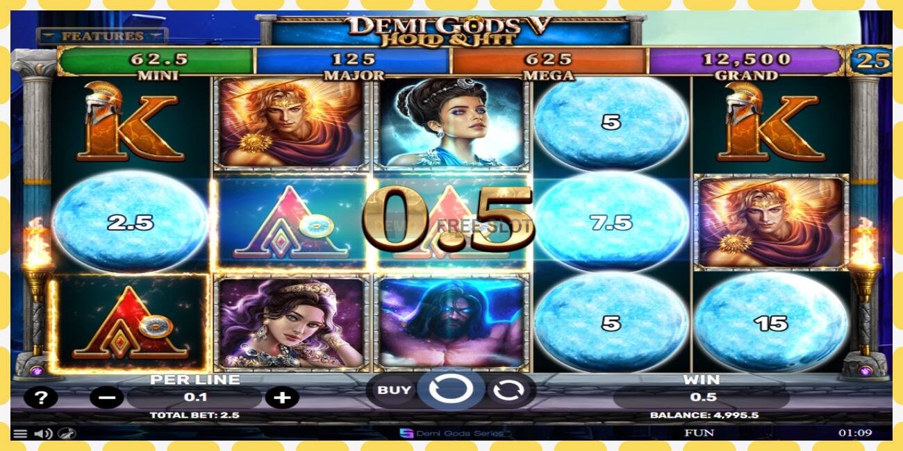 Demo slot Demi Gods V Hold & Hit free and without registration, picture - 1