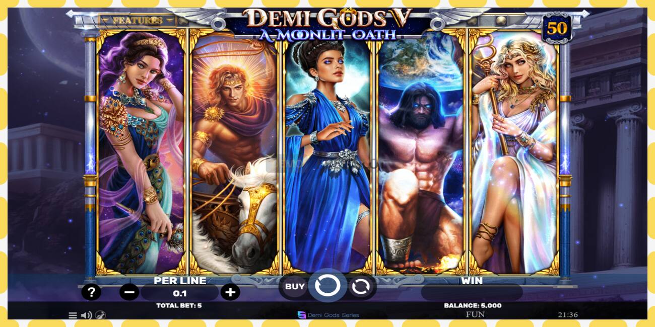 Demo slot Demi Gods V – A Moonlit Oath free and without registration, picture - 1