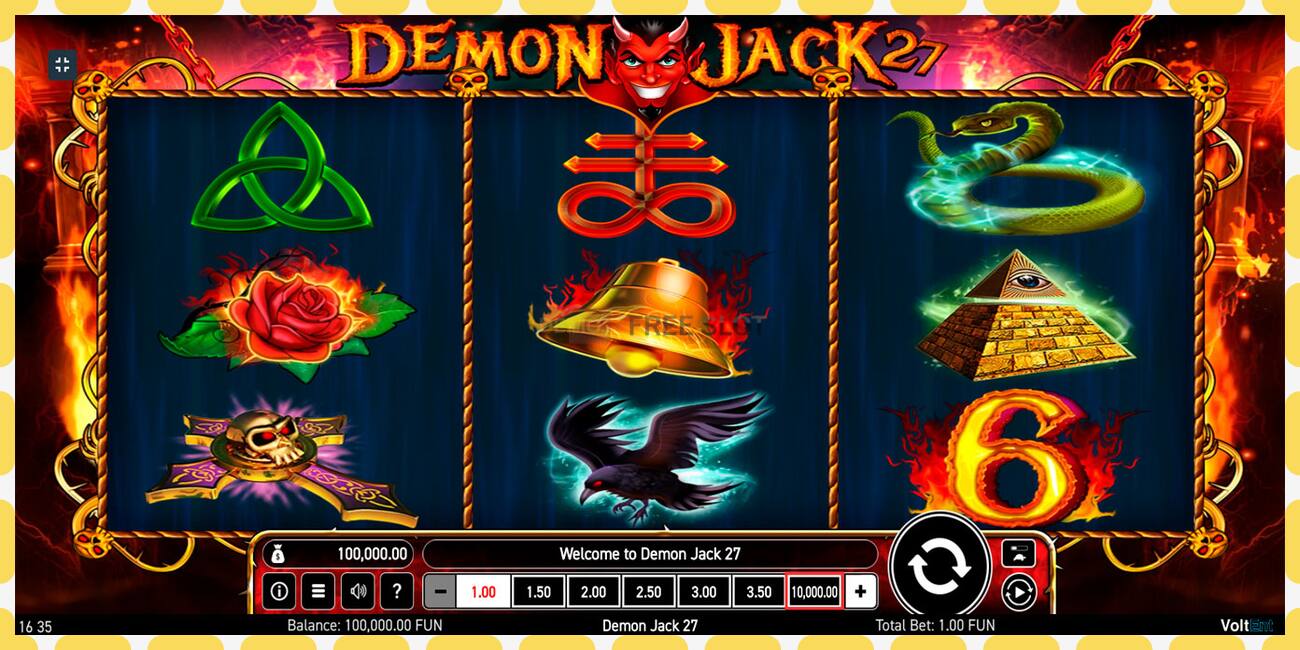 Demo slot Demon Jack 27 free and without registration, picture - 1