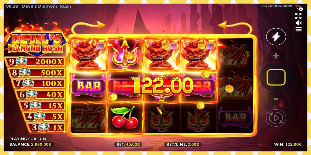 Demo slot Devils Diamond Rush zadarmo a bez registrácie, obrázok - 1