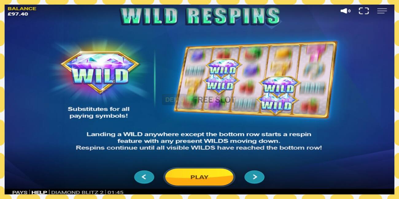 Demo slot Diamond Blitz 2 free and without registration, picture - 1