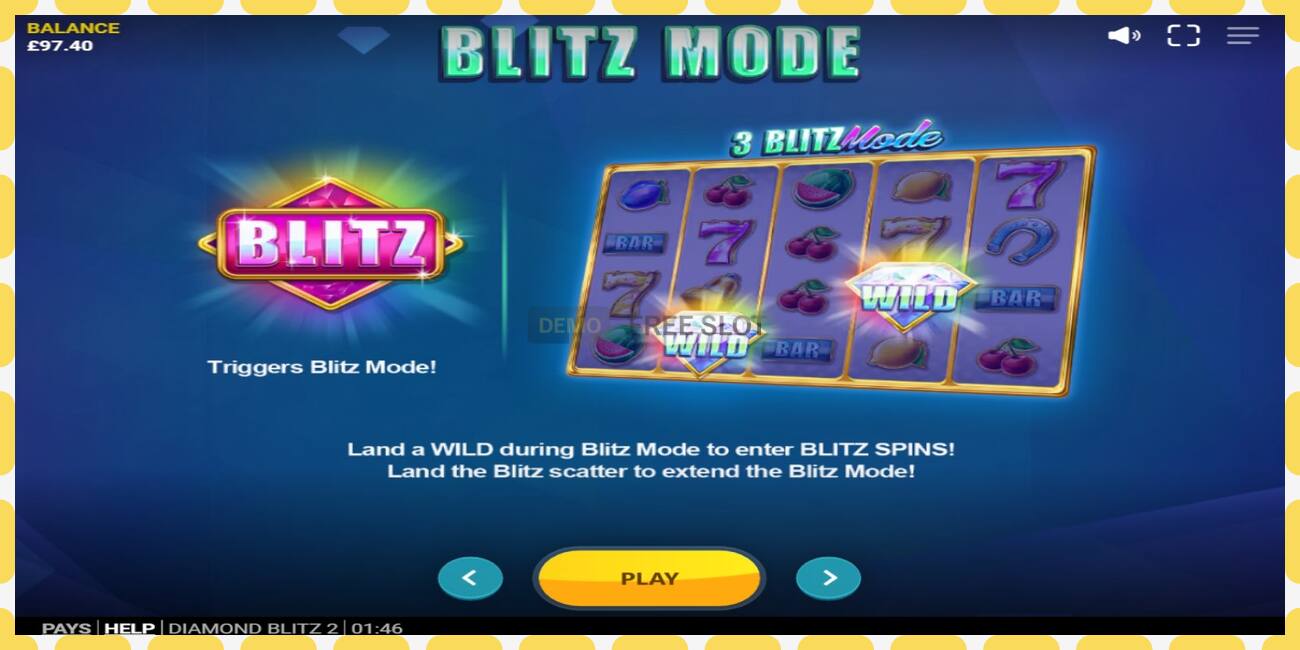 Demo slot Diamond Blitz 2 free and without registration, picture - 1