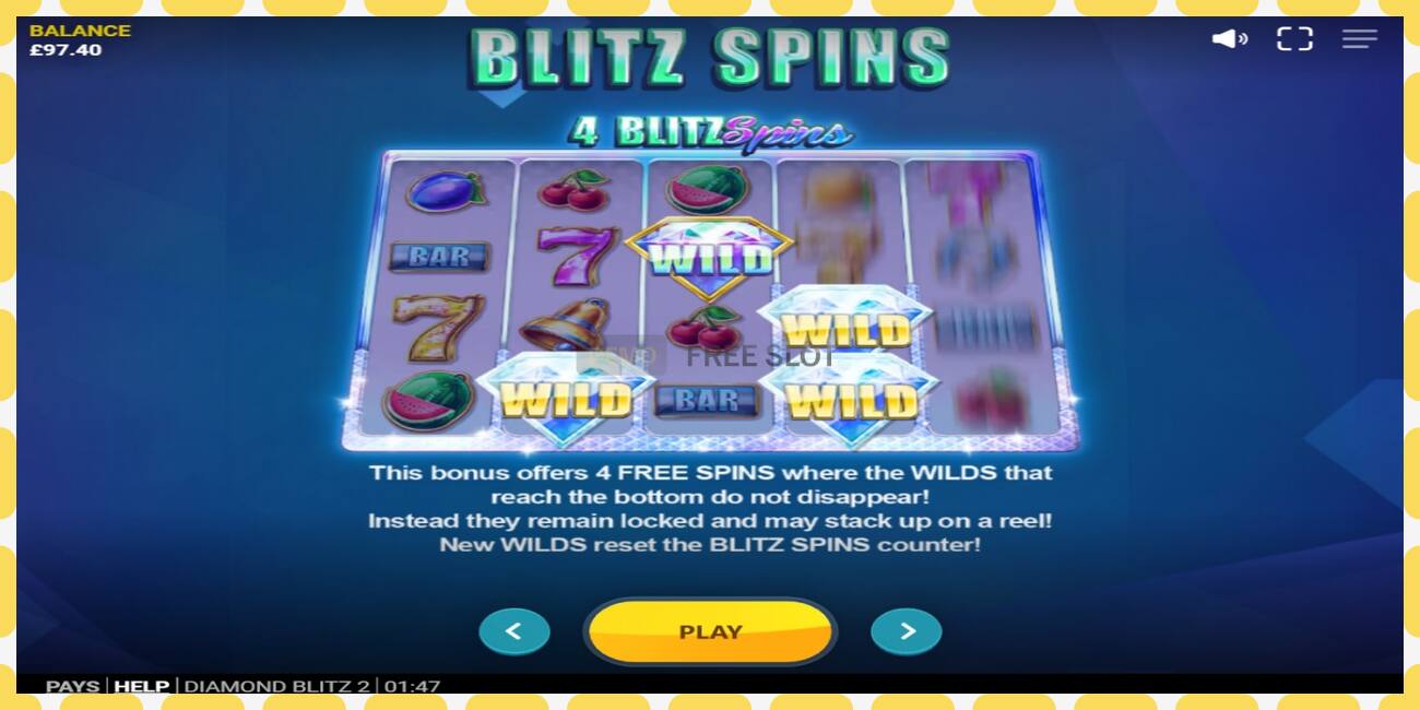 Demo slot Diamond Blitz 2 free and without registration, picture - 1