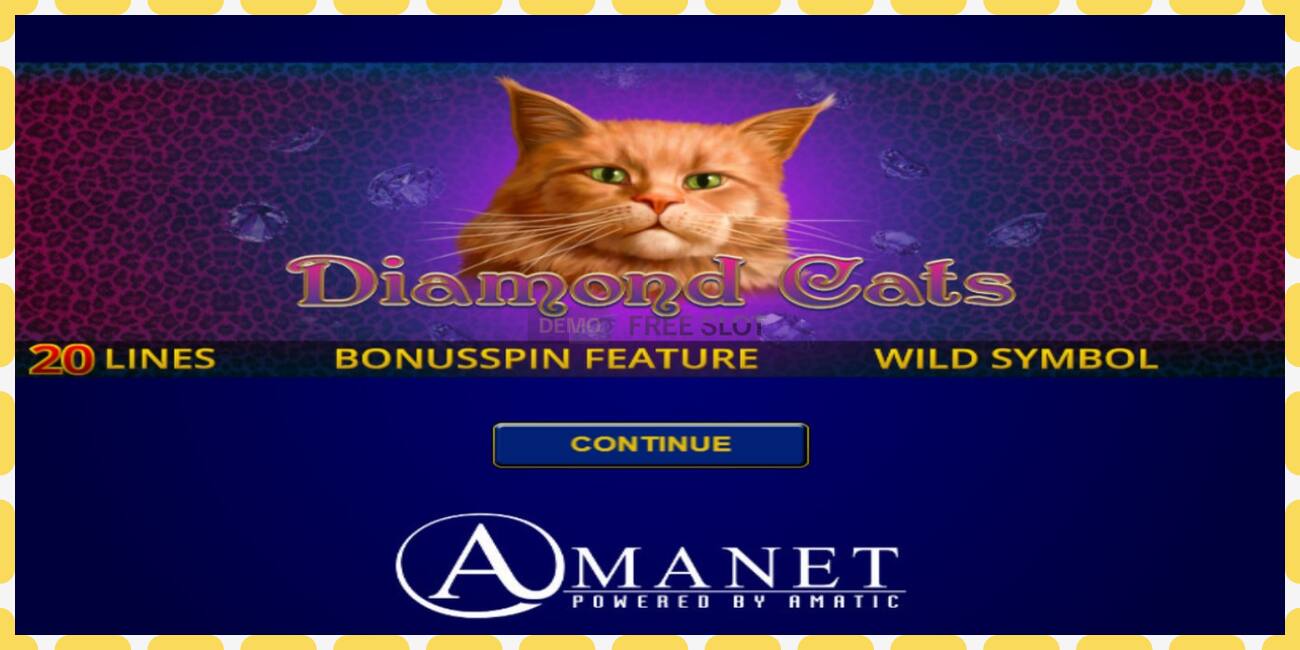 Slot dimostrativo Diamond Cats gratuito e senza registrazione, immagine - 1