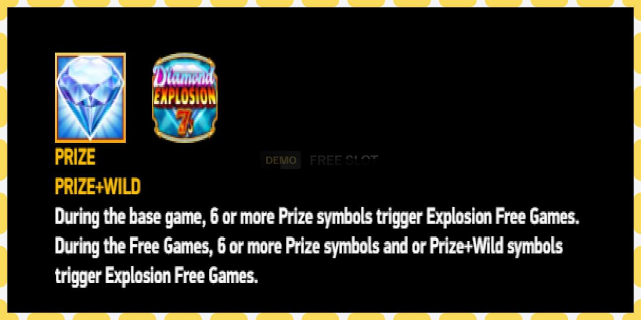 Demo slot Diamond Explosion 7s SE free and without registration, picture - 1