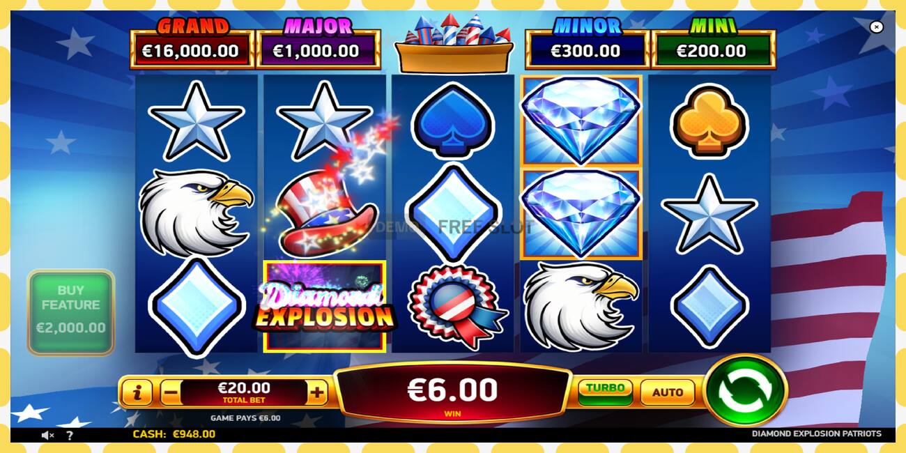 Demo slot Diamond Explosion Patriots zadarmo a bez registrácie, obrázok - 1