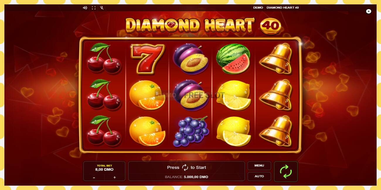 Demo yuvası Diamond Heart 40 ücretsiz ve kayıt olmadan, resim - 1