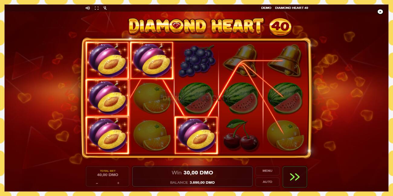 Demo yuvası Diamond Heart 40 ücretsiz ve kayıt olmadan, resim - 1