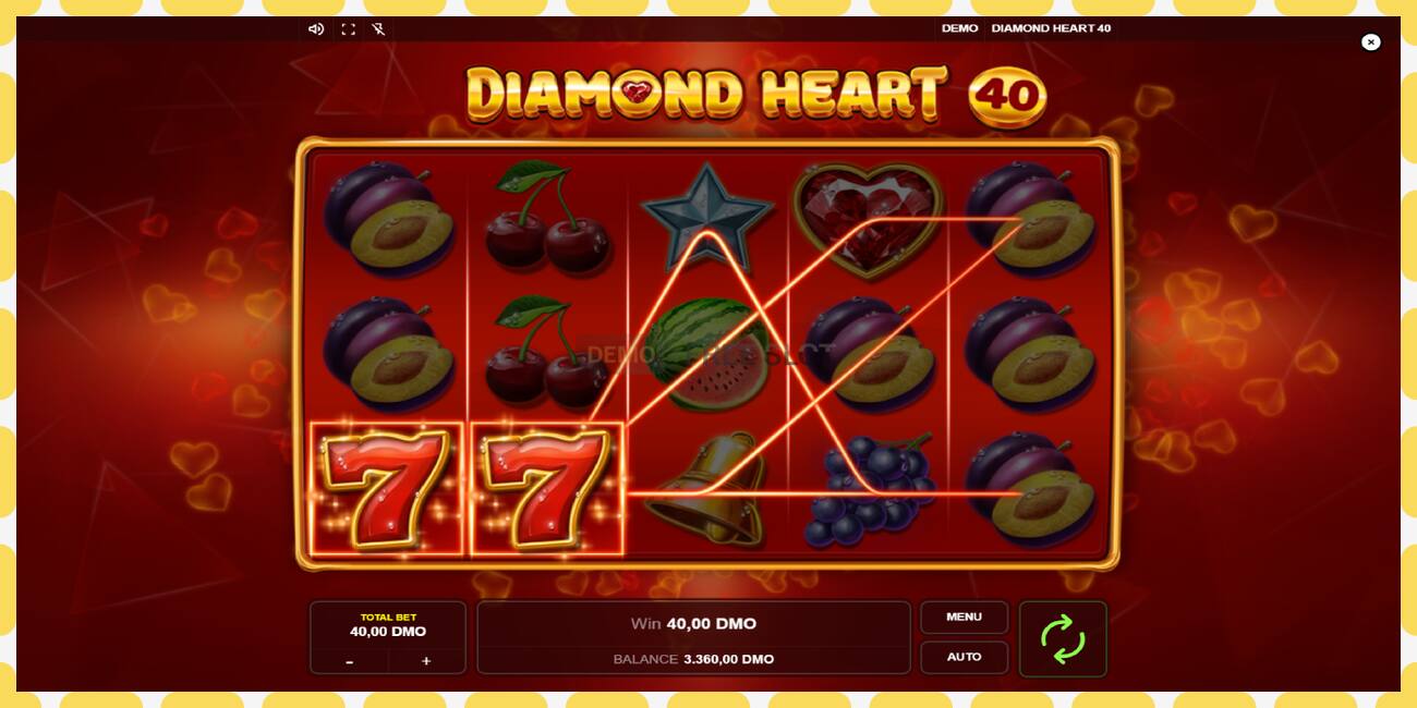 Demo yuvası Diamond Heart 40 ücretsiz ve kayıt olmadan, resim - 1