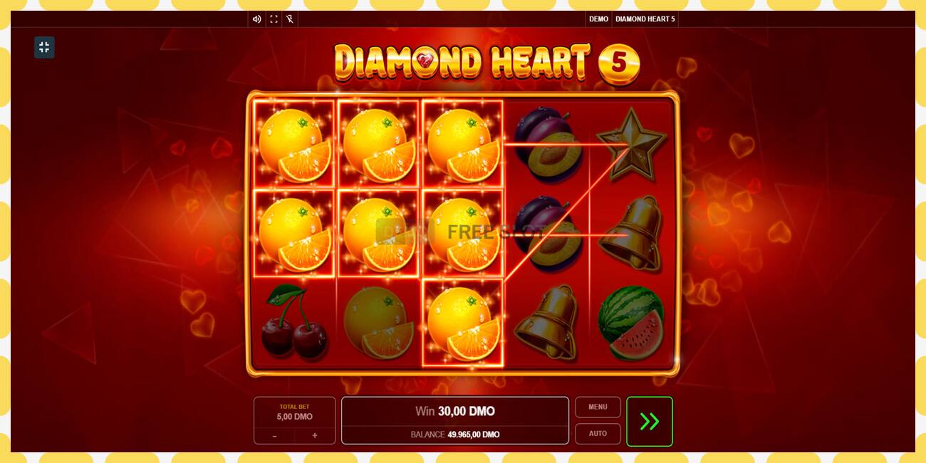 Demo slot Diamond Heart 5 free and without registration, picture - 1