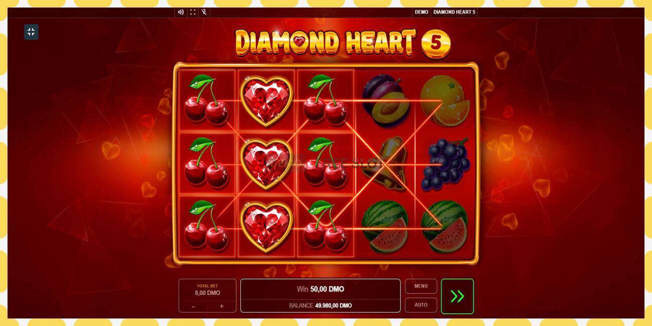 Demo slot Diamond Heart 5 free and without registration, picture - 1