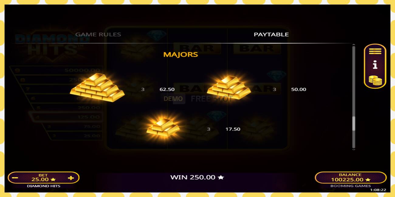 Demo slot Diamond Hits free and without registration, picture - 1