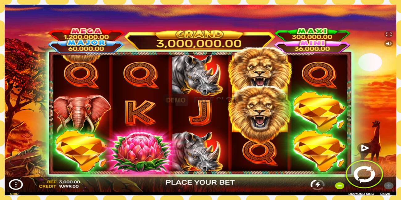 Demo slots Diamond King bezmaksas un bez reģistrācijas, attēlu - 1