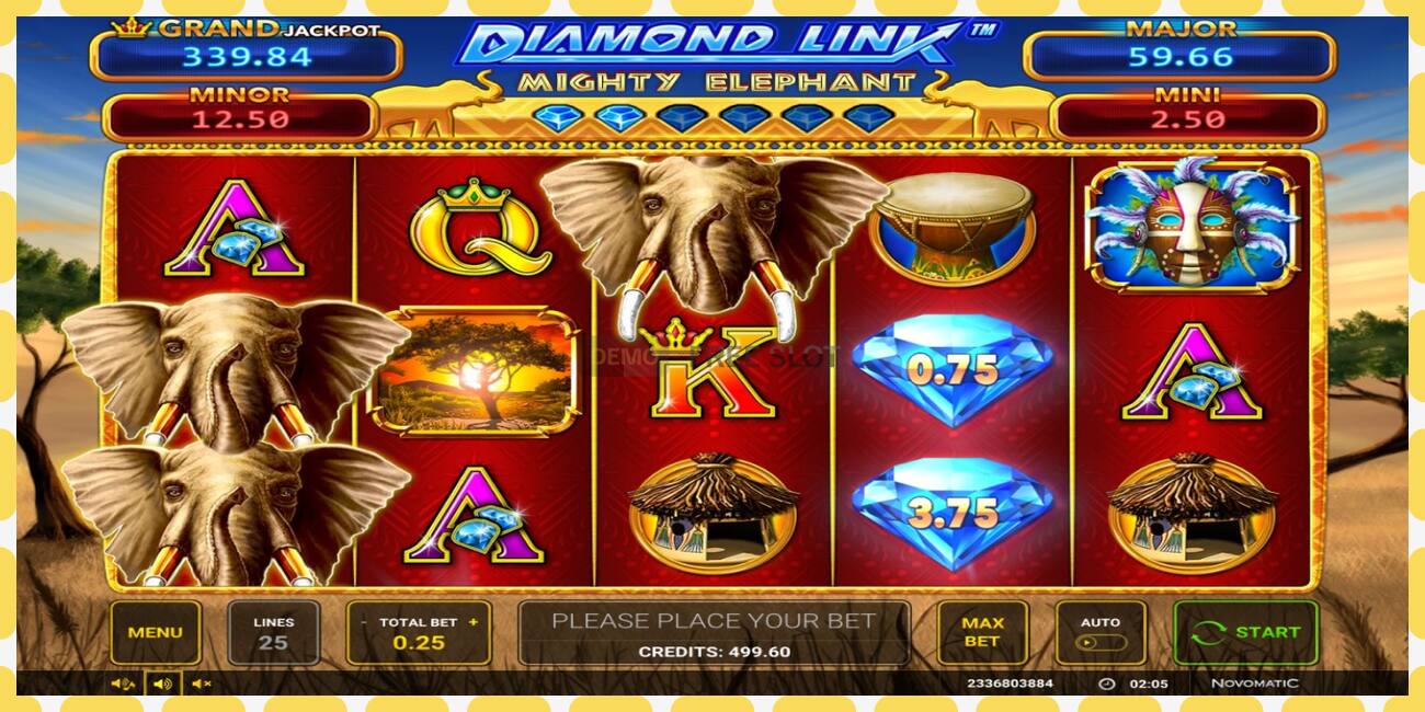 Demo-spor Diamond Link: Mighty Elephant gratis og uten registrering, bilde - 1