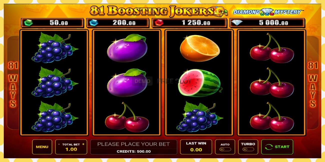 Demo slot Diamond Mystery - 81 Boosting Jokers zdarma a bez registrace, obrázek - 1