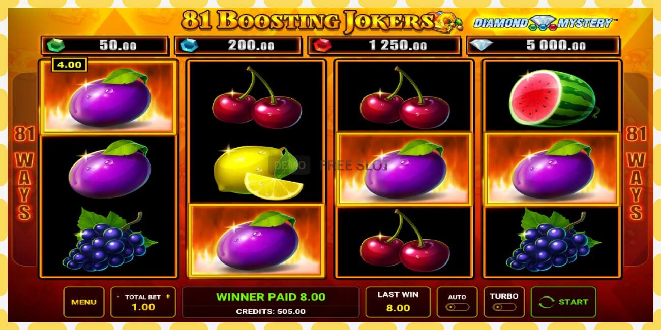 Demo slot Diamond Mystery - 81 Boosting Jokers zdarma a bez registrace, obrázek - 1