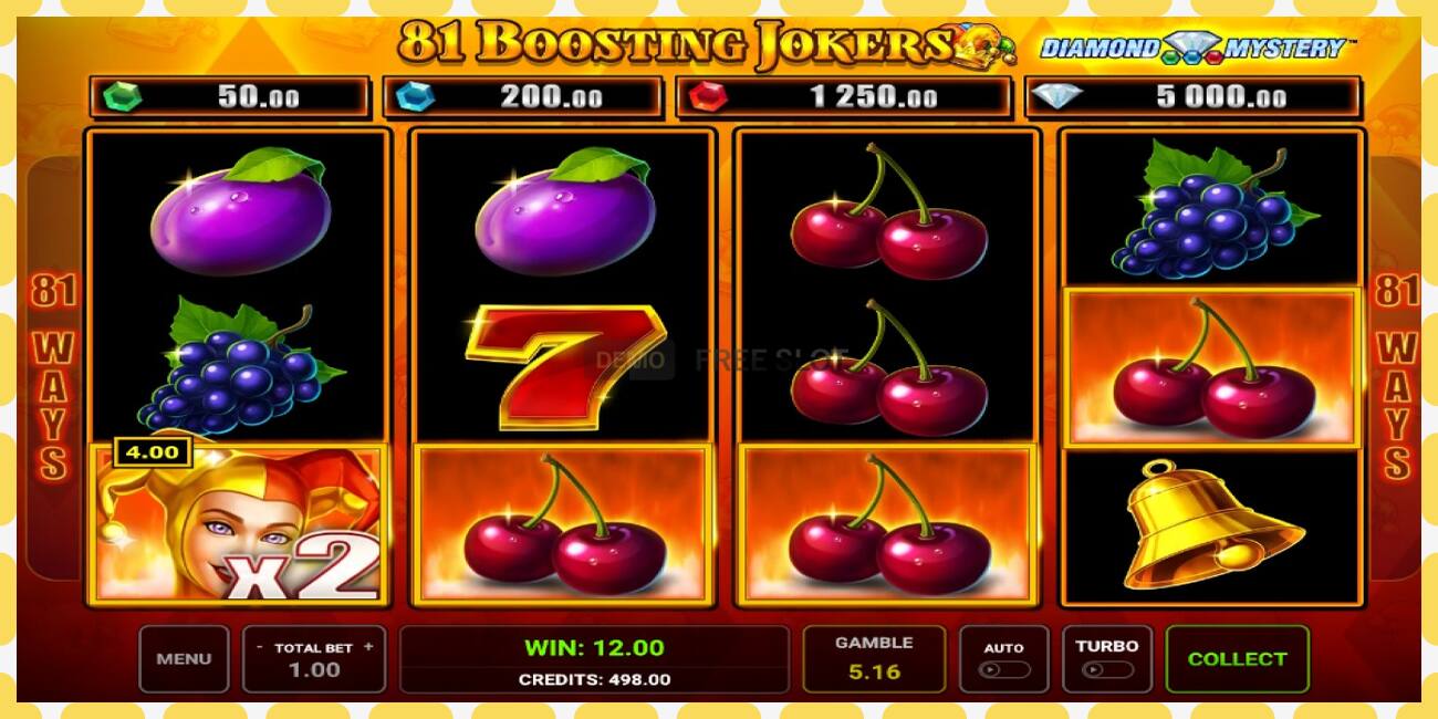 Demo slot Diamond Mystery - 81 Boosting Jokers zdarma a bez registrace, obrázek - 1