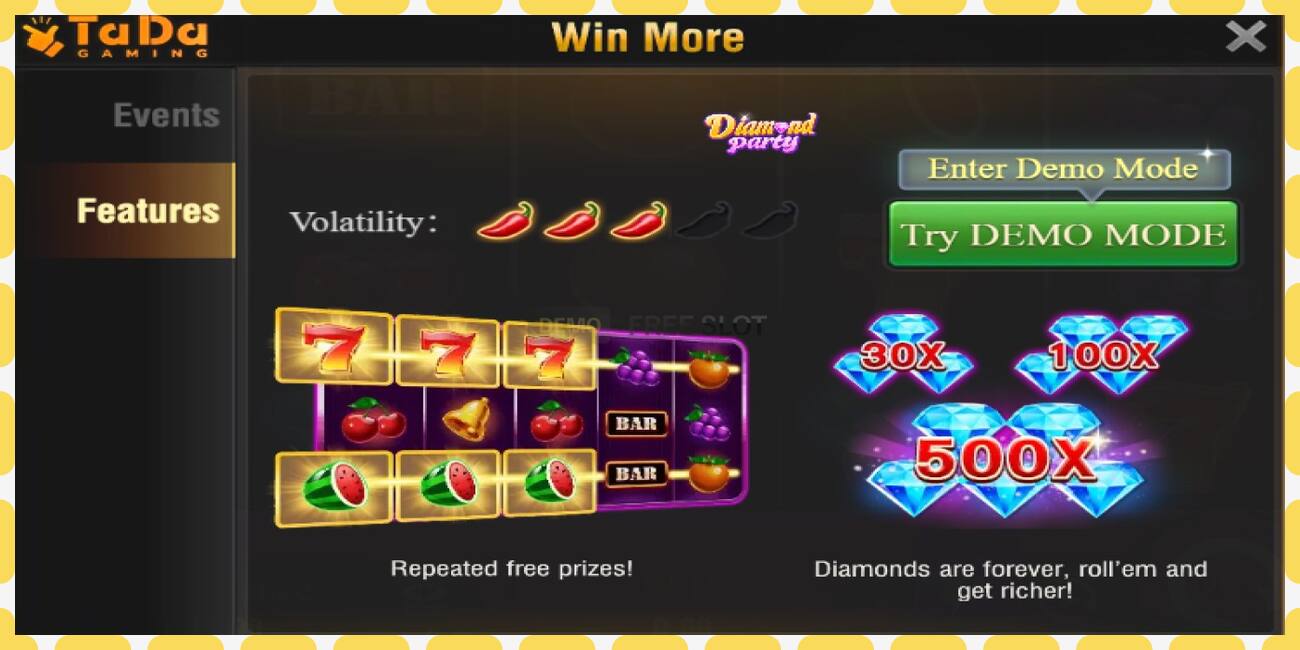 Demo slot Diamond Party free and without registration, picture - 1