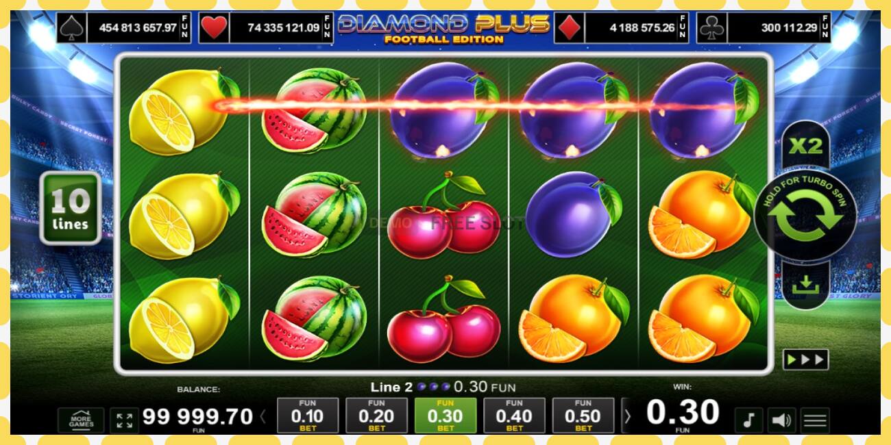 Demo slot Diamond Plus Football Edition free and without registration, picture - 1