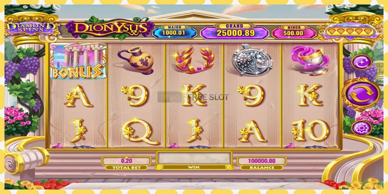 Demo slot Diamond Spins Dionysus free and without registration, picture - 1