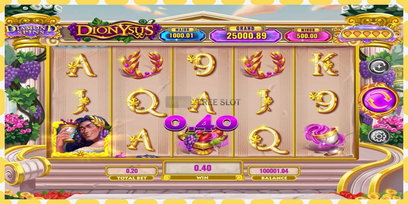 Demo slot Diamond Spins Dionysus free and without registration, picture - 1