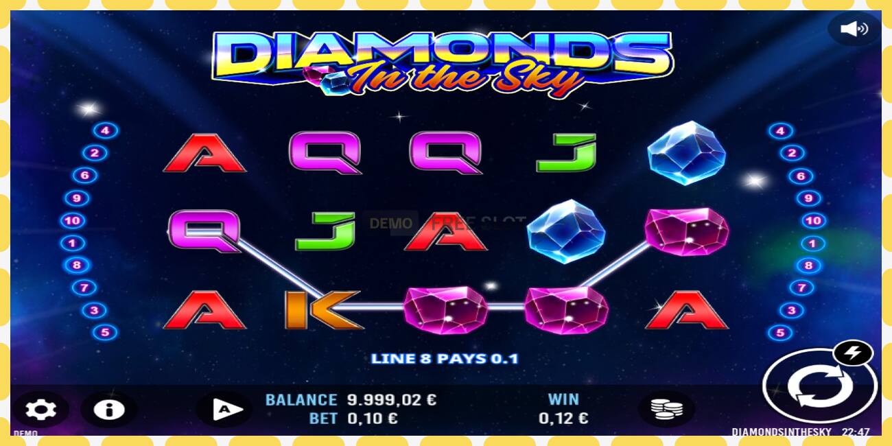 Demo slot Diamonds In The Sky free and without registration, picture - 1