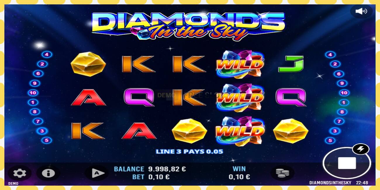 Demo slot Diamonds In The Sky free and without registration, picture - 1