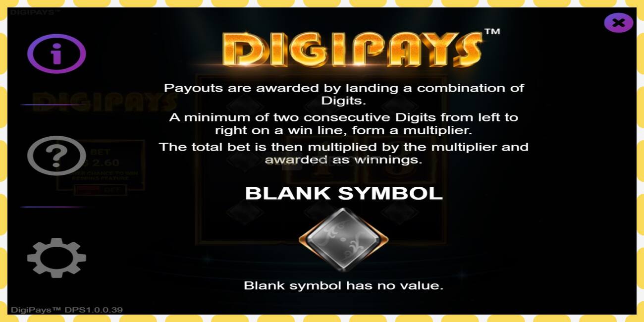 Slot dimostrativo Digipays gratuito e senza registrazione, immagine - 1