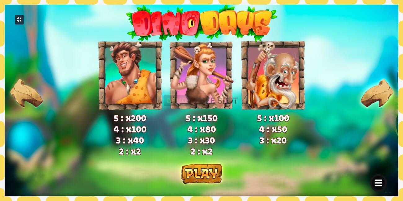 Demo slot Dino Days free and without registration, picture - 1